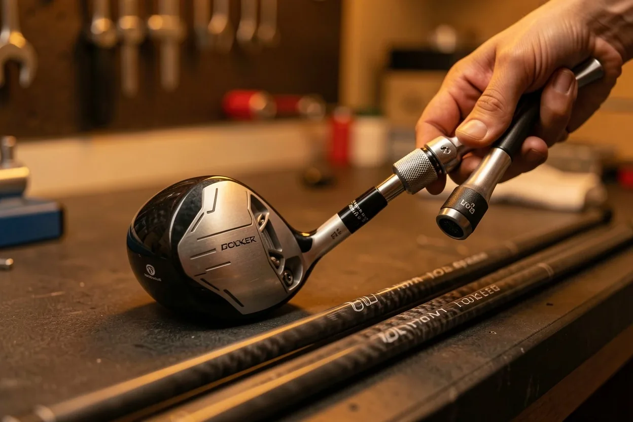 Atelier d'ajustement des têtes et shafts de golf