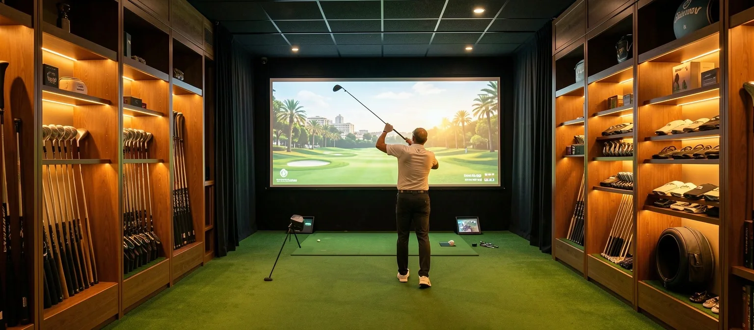 Studio de fitting et simulateur Trackman à Hall Sev Nice