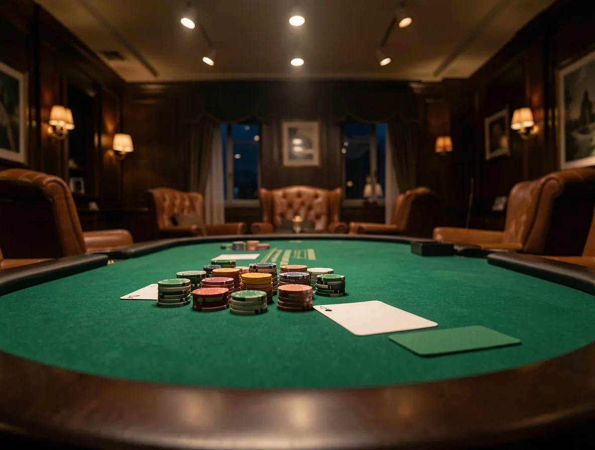 Table de poker de salon privé à Hall Sev