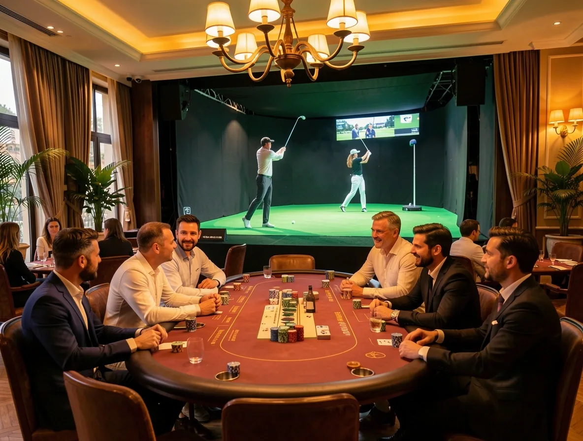 Soirée hybride Golf et Poker chez Hall Sev Nice