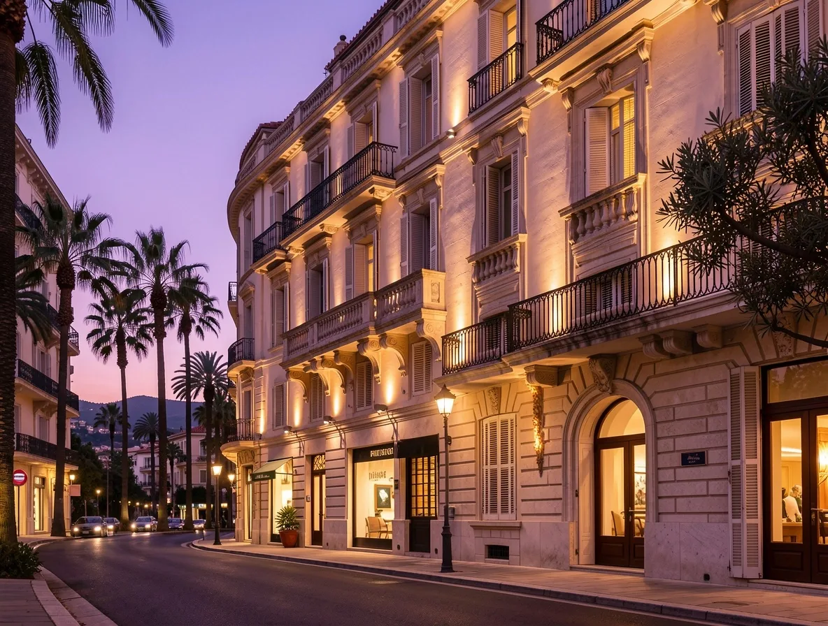 Façade Promenade des Anglais à Nice