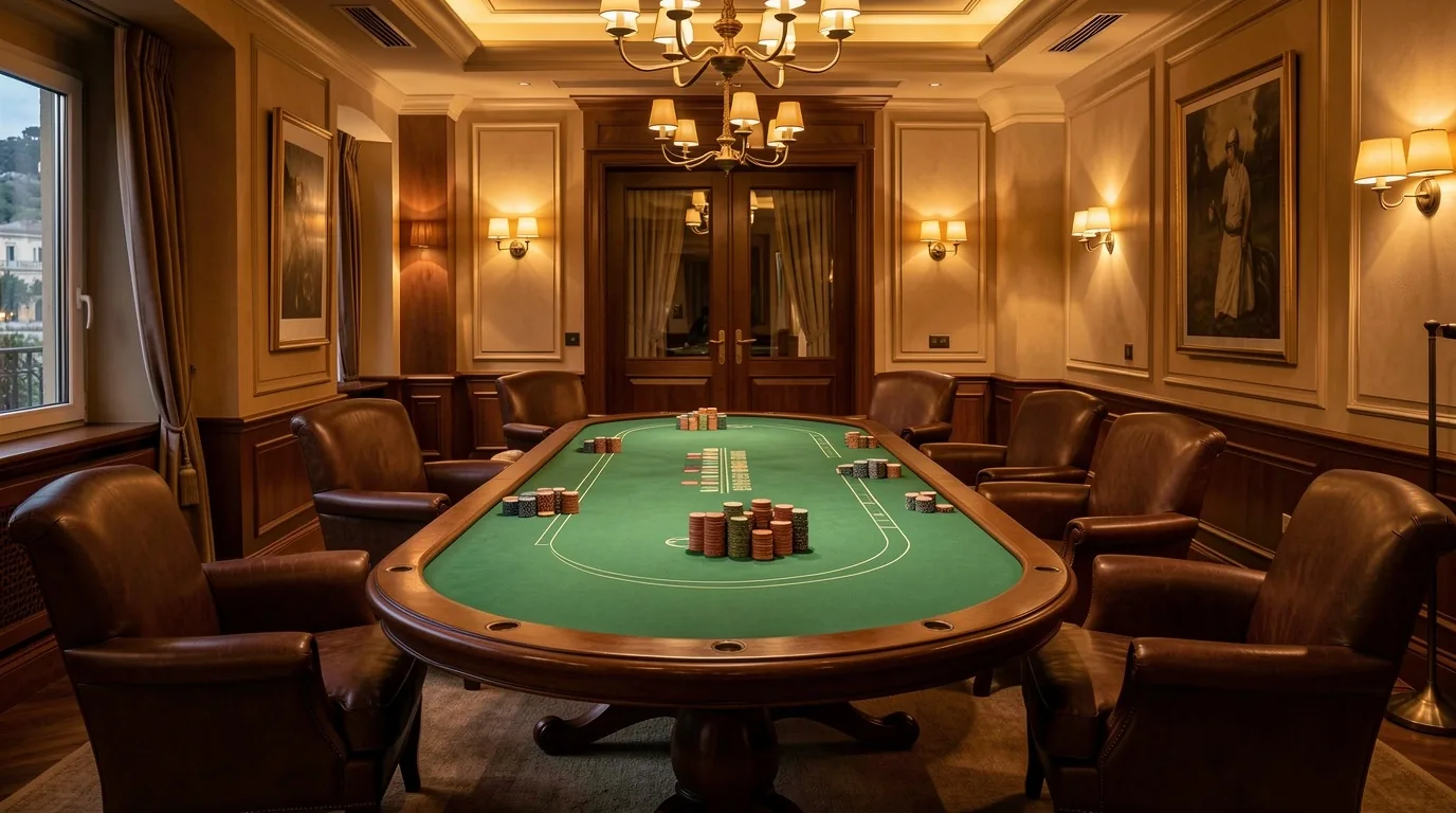 Intérieur du Poker Lounge Hall Sev à Nice