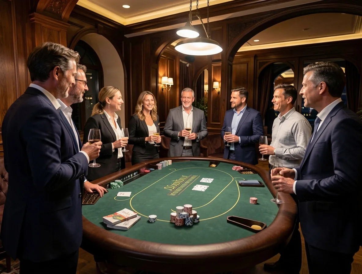 Soirée d'entreprise privée au Poker Lounge Hall Sev