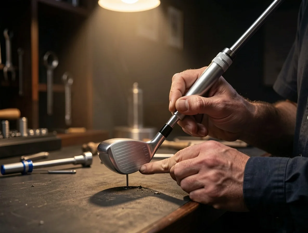 Atelier d'assemblage de matériel de golf sur mesure chez Hall Sev